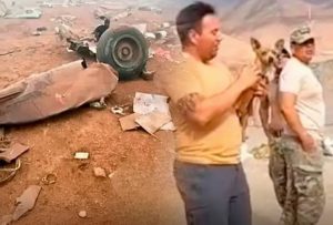 PERRO SOBREVIVE A CAÍDA DE HELICÓPTERO FAP Y FUE ENCONTRADO CUIDANDO EL CUERPO DE SU DUEÑO